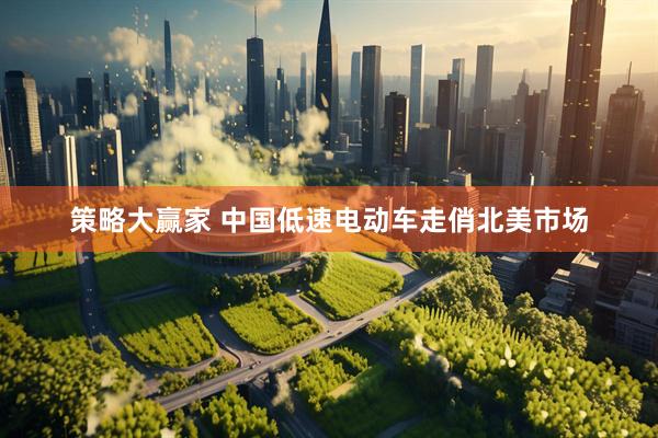 策略大赢家 中国低速电动车走俏北美市场