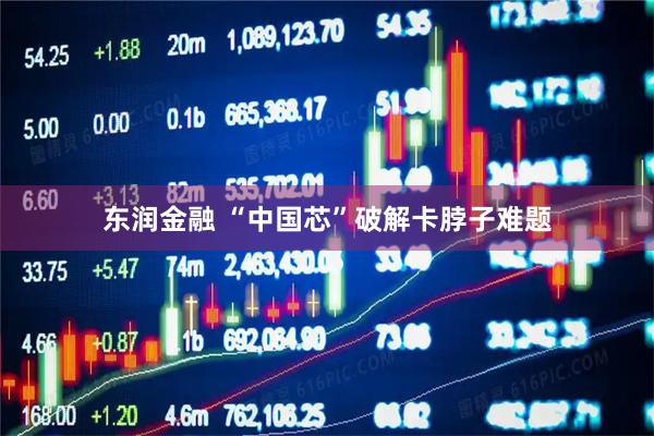 东润金融 “中国芯”破解卡脖子难题
